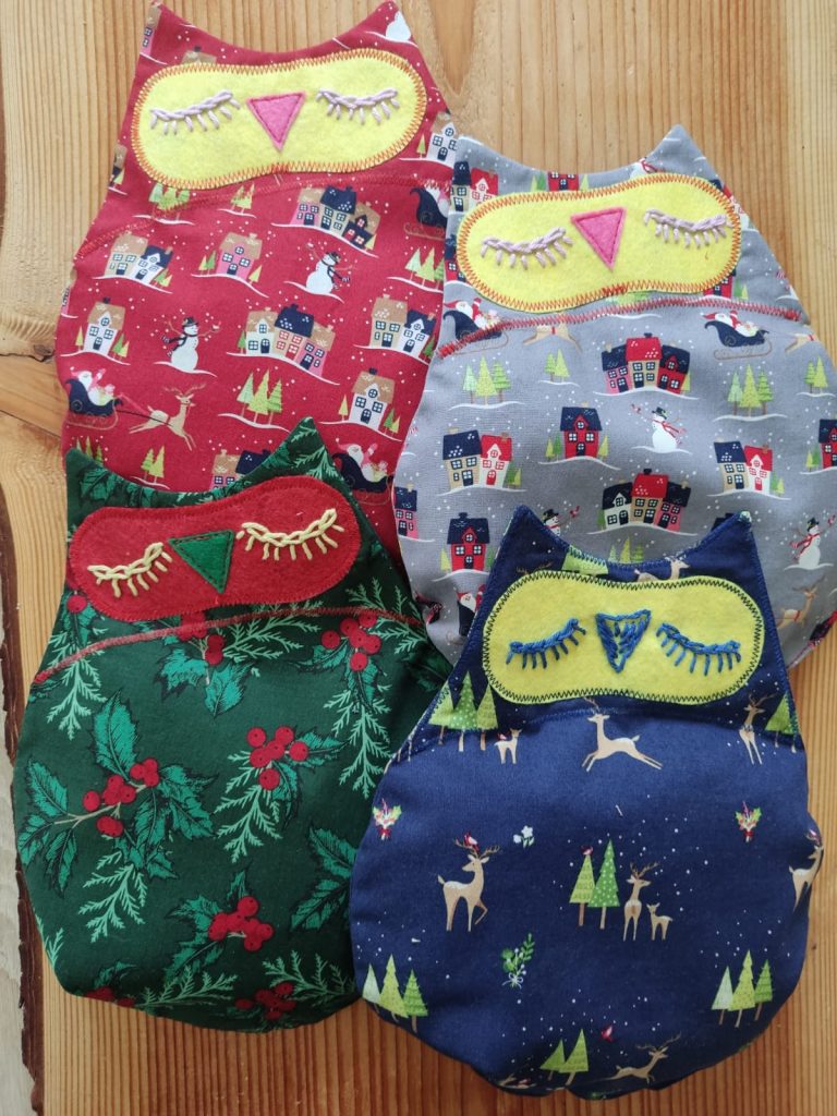 Kräuter-Eulen-Kissen In verschiedenen Farben1